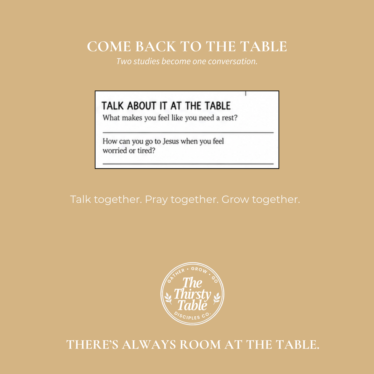 At the Table • Together — Rest in the Word