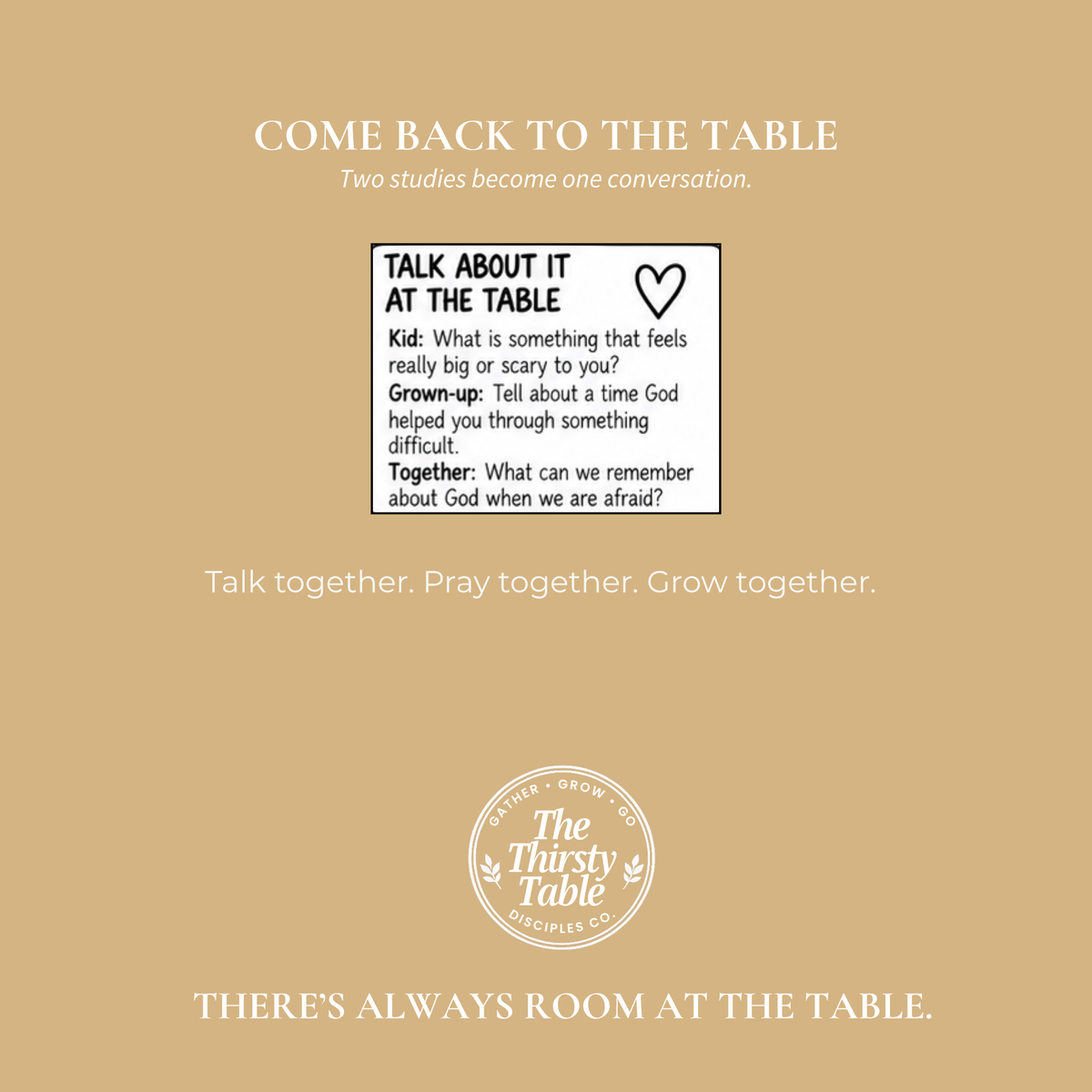 At the Table • Together — Facing the Giant